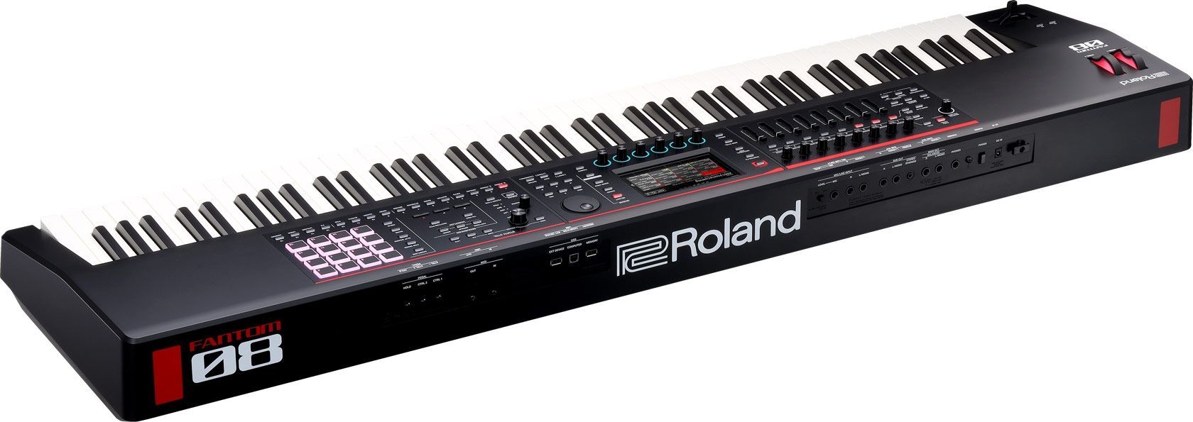 Roland Fantom 08   Workstation Synthesizer, 88 Hasten Hammermechanik PHA-50 