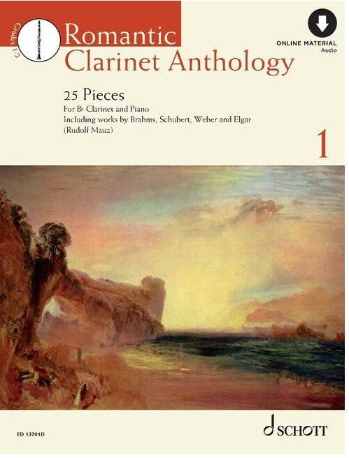 Noten Romantic Clarinet Anthology Schott ED 13701D Klarinette & Klavier