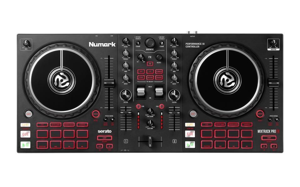 Numark Mixtrack Pro FX 2-Deck DJ Controller mit dualen Paddel-Triggern