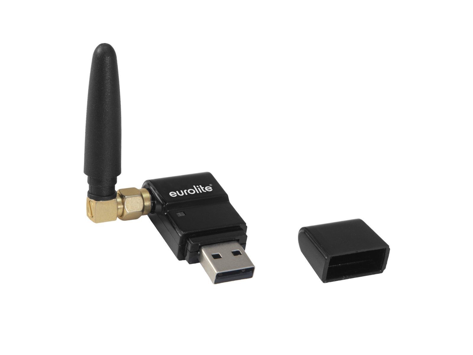 EUROLITE QuickDMX USB Funksender/Empfänger, USB-Stecker mit schwenkbarer Antenne