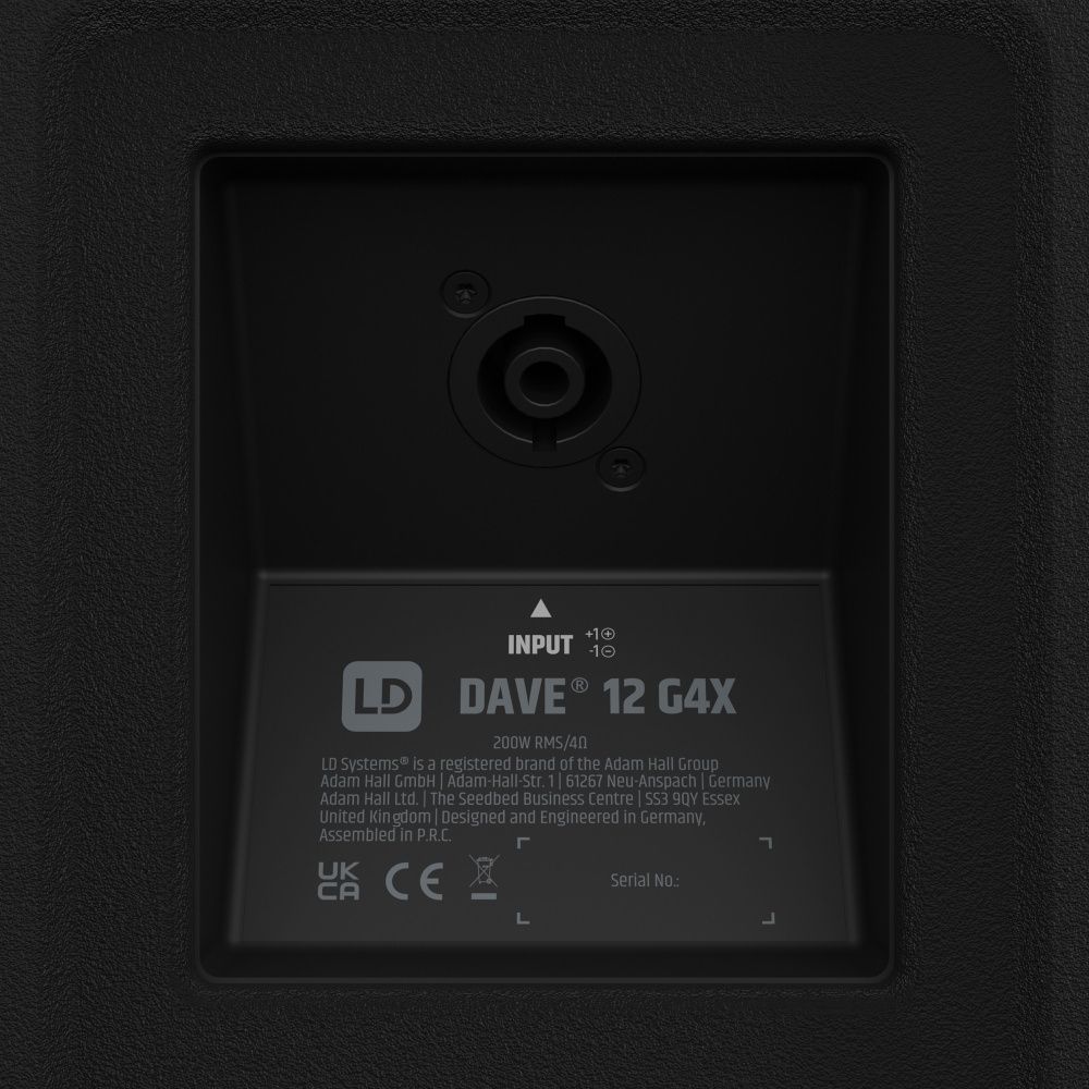 LD Systems DAVE 12 G4X Kompaktes 2.1 PA-System aktiv mit Bluetooth