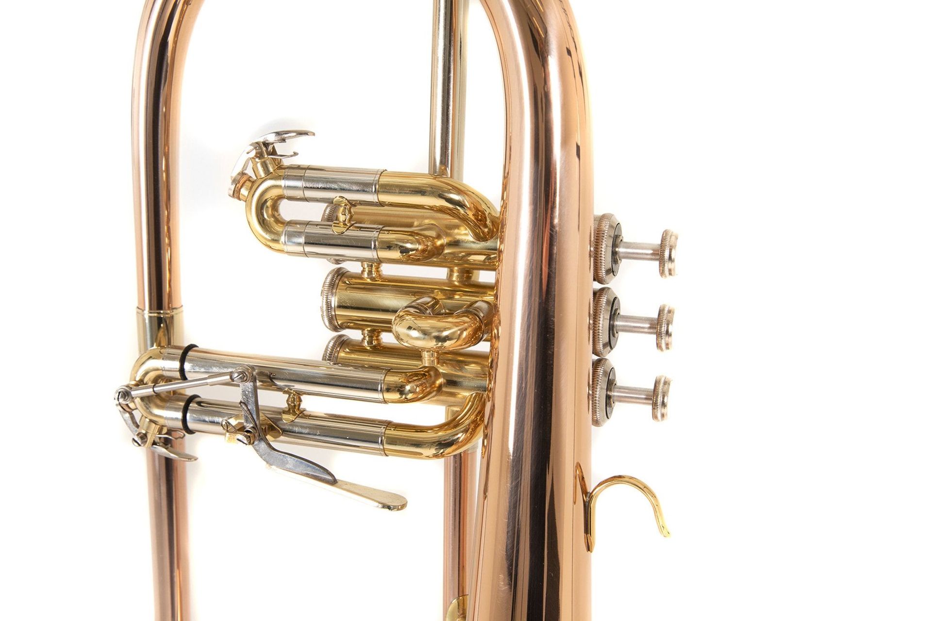 Bach FH501 B-Flügelhorn Goldmessing, Etui + Zubehör Bach FH501 B-Flügelhorn Goldmessing, Etui + Zubehör