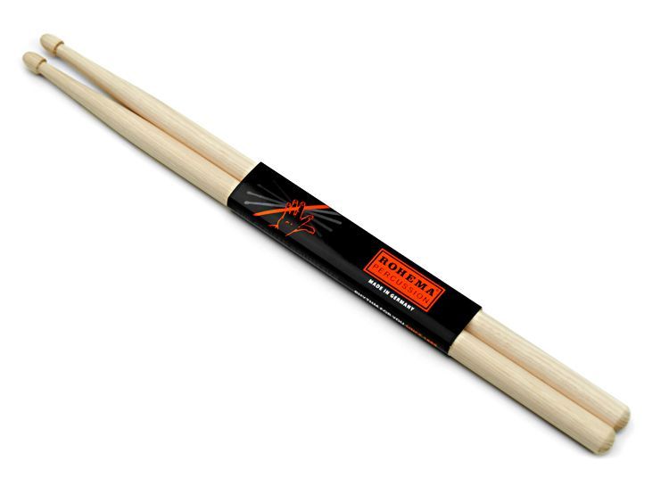 Rohema 5B Natural Hickory Drumsticks 61324 2U