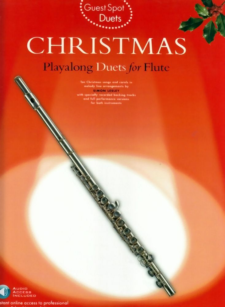 Noten Christmas Playalong Duets for Flute Querflöte AM 971916 Guets Spot incl.