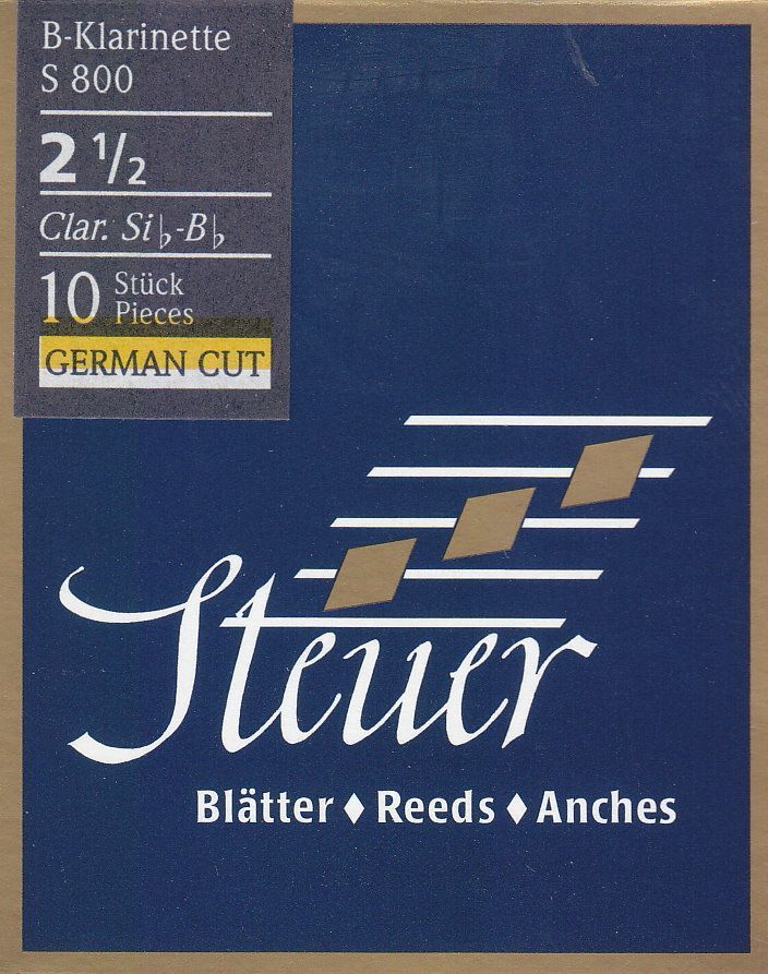 Steuer S-800 B-Klarinette deutsch 2,5 Blatt Blue Line