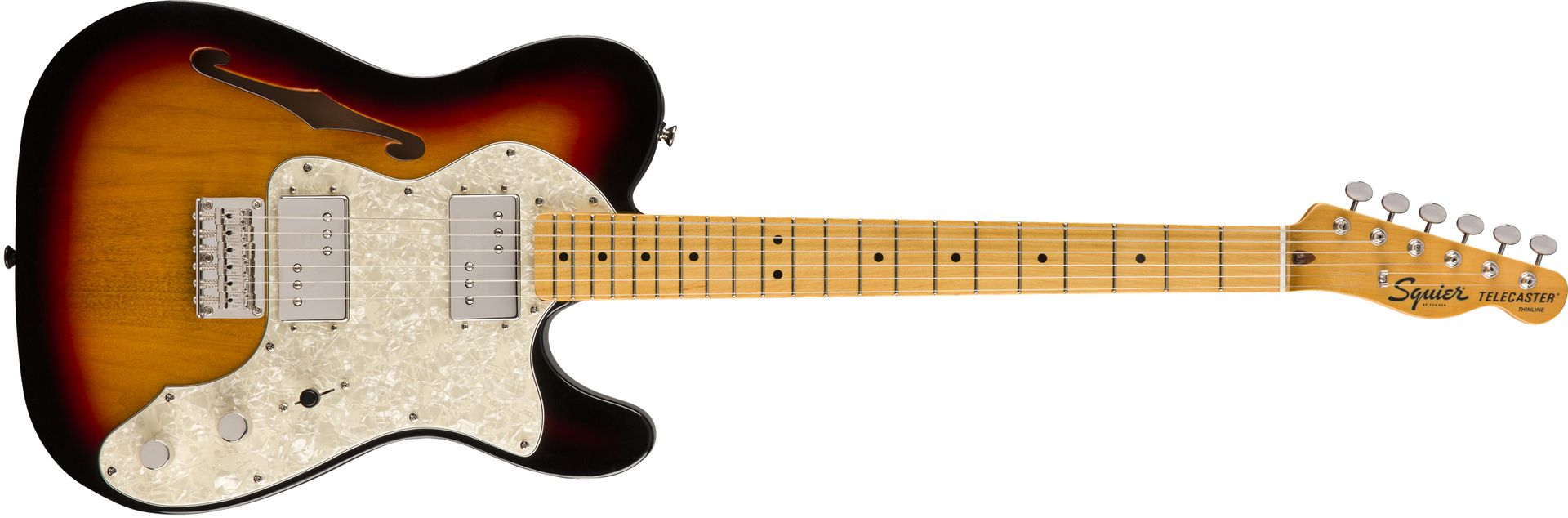 0885978064557 - Squier - Classic Vibe 70s Telecaster Thinline MN 3-Color Sunburst 0885978064557 - Squier - Classic Vibe 70s Telecaster Thinline MN 3-Color Sunburst