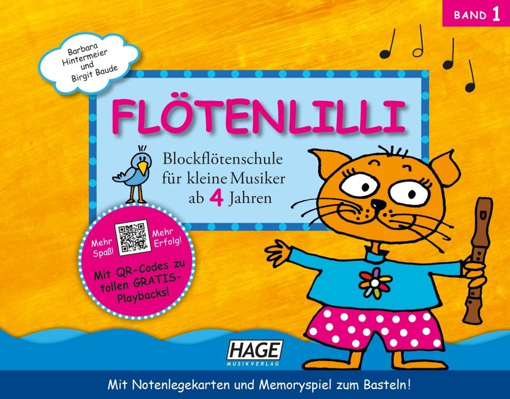 Noten Flötenlilli 1 Blockflötenschule EH 3901 incl. Audio-Downloadcode