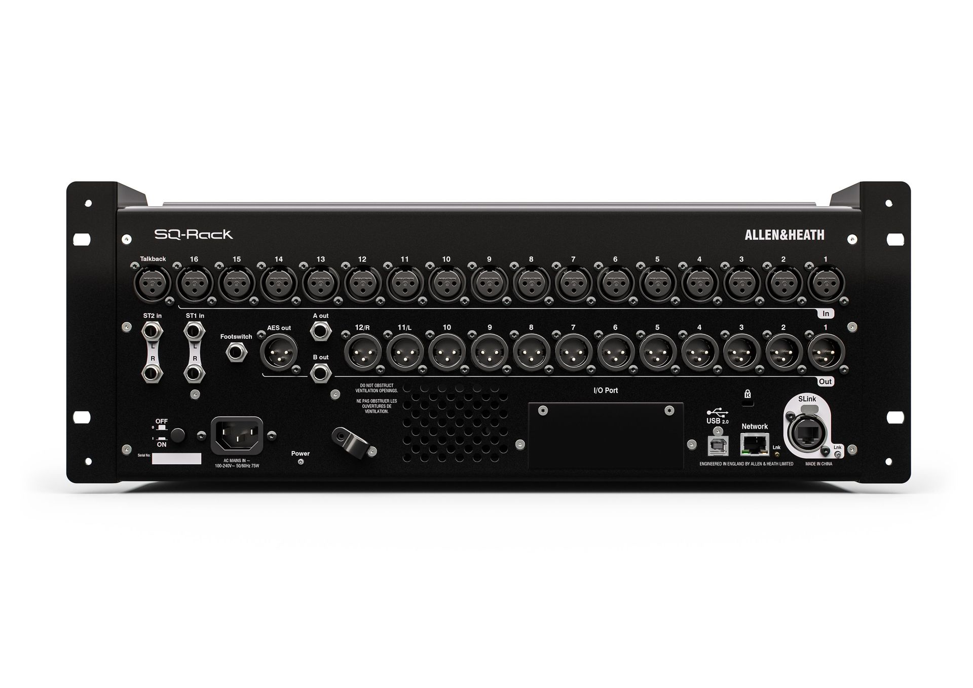 Allen & Heath SQ Rack 48-Kanal Digitalmixer für Live, Studio und Installation_00053803_