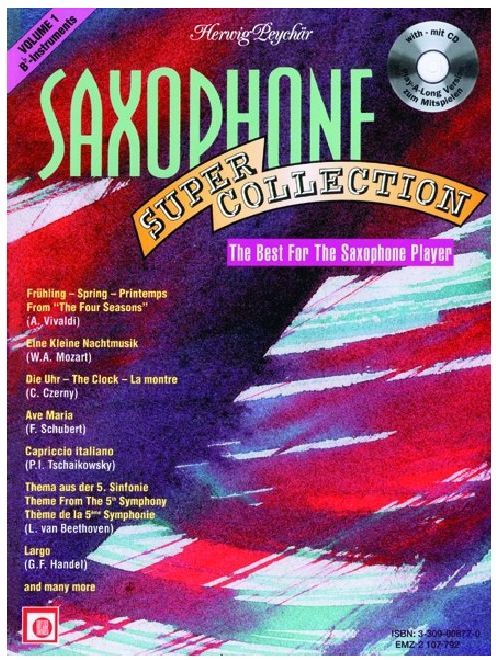 Noten Tenorsaxophon - Saxophon Super Collection Band 1 incl. CD EMZ 2107792