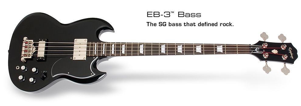 Epiphone EB-3 E-Bass Ebony