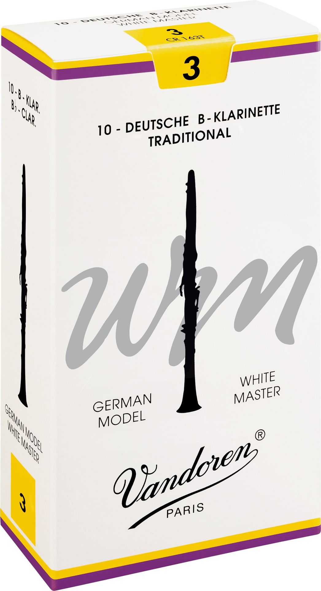 Vandoren 3,0 Blatt White Master B-Klarinette deutsch Traditional