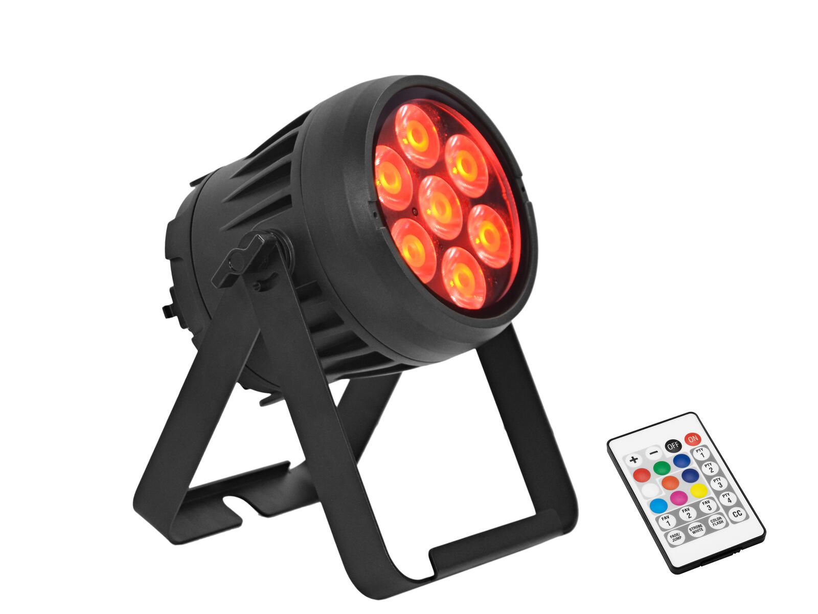 EUROLITE AKKU IP PAR 7 QCL CRMX MK2  LED-Scheinwerfer mit Akku