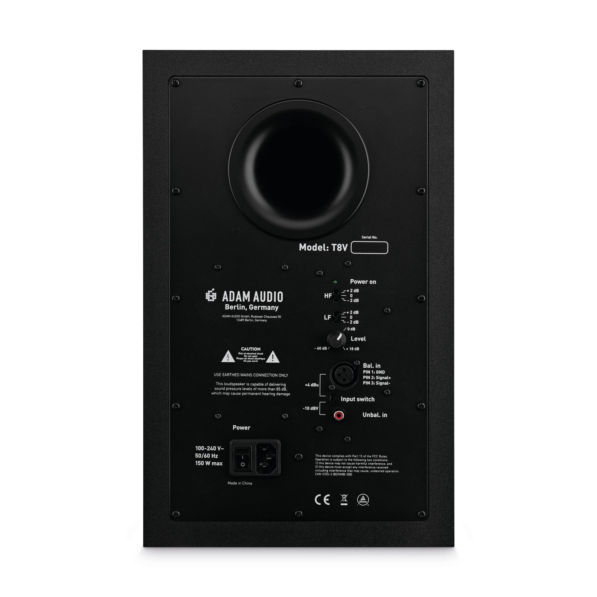 Adam T8V aktiver Studio Monitor 2-Wege Lautsprecherbox 