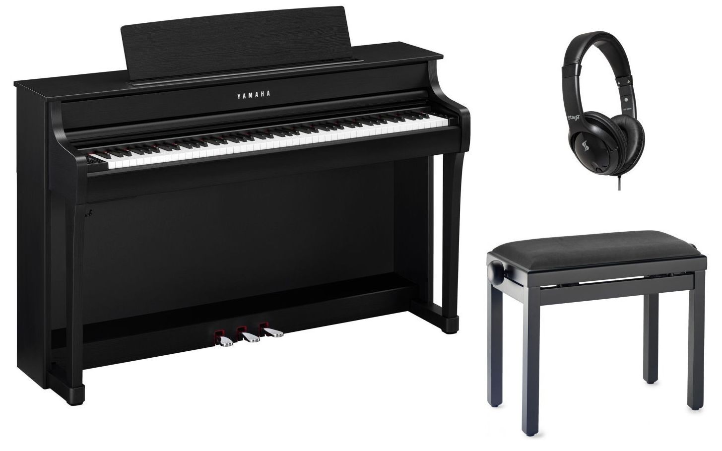 Yamaha CLP-845B Set Digitalpiano schwarz matt + Klavierbank u.a. Zubehör_00053331_