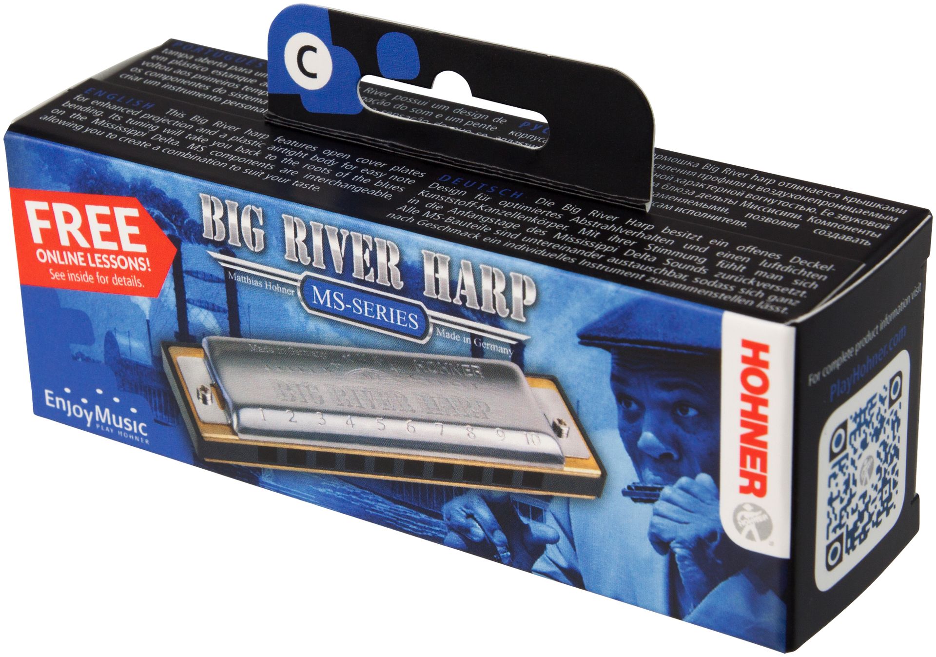 Hohner Big River Harp C/20 Mundharmonika HOM590017