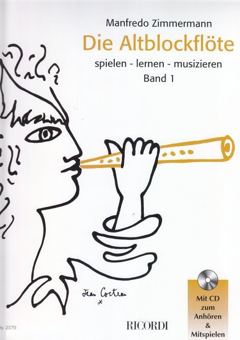 Noten Die Altblockflöte, Band 1 Manfredo Zimmermann SY 2570