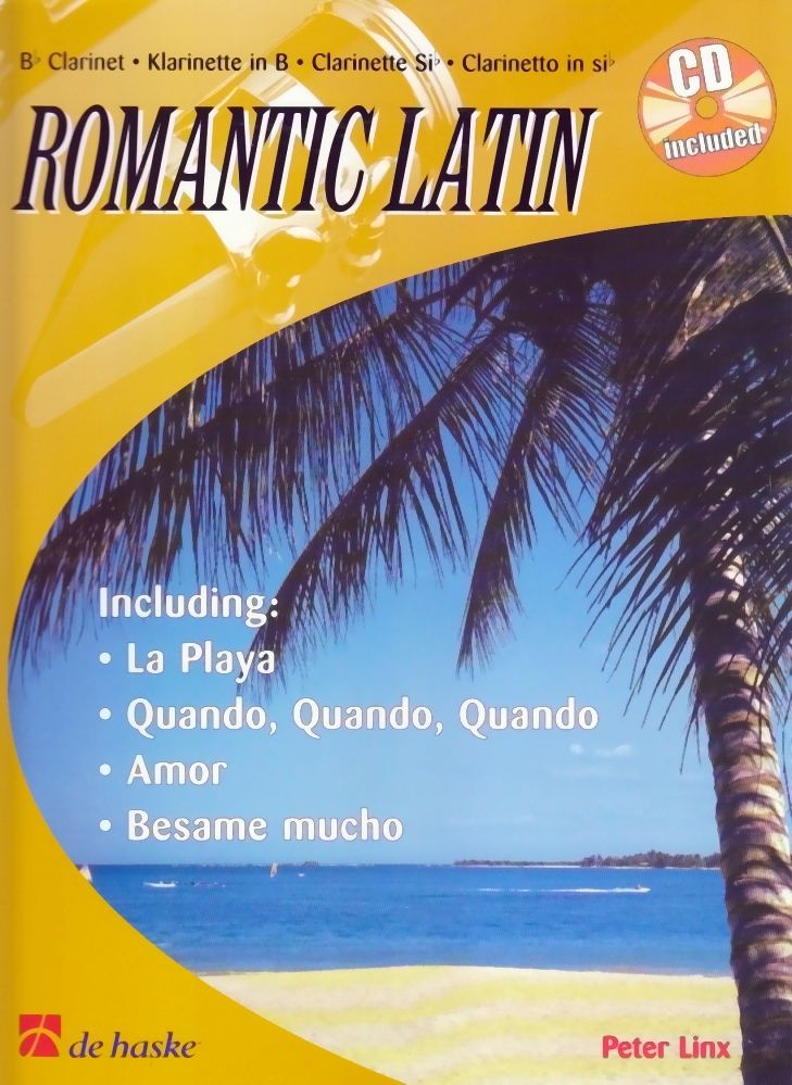 Noten ROMANTIC LATIN für Klarinette incl. passender CD de Haske DHI0515