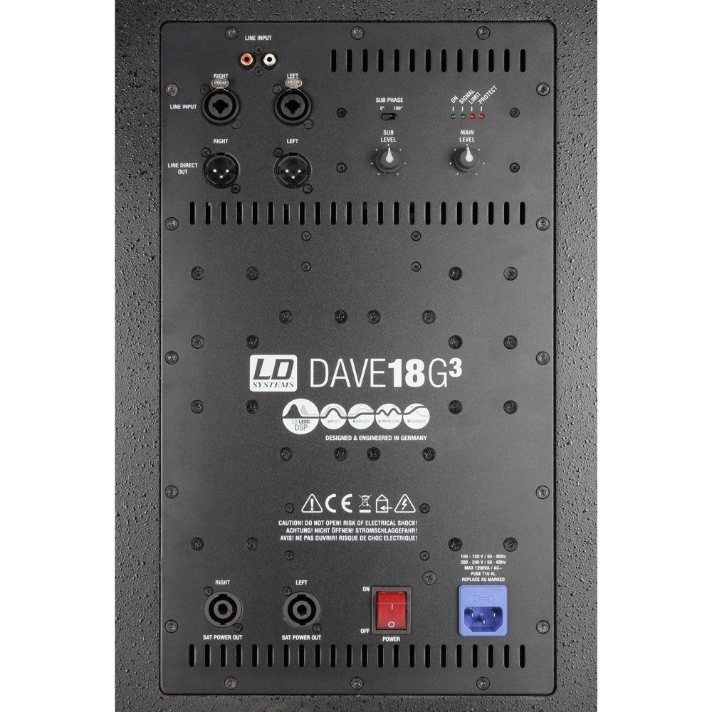 LD Systems Dave 18 G3 PA-System mit 2 Class D Endstufen,  LDDAVE18G3