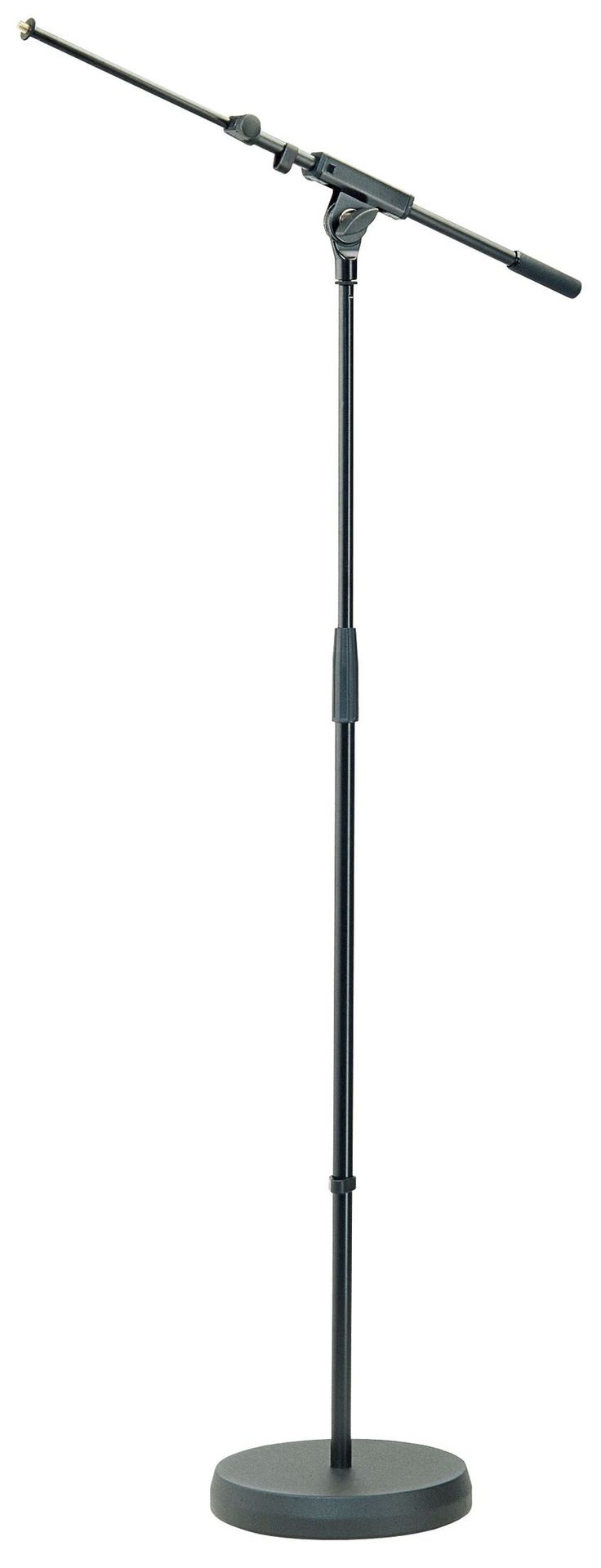 K&M 26020 Mikrofonstativ mit Rundsockel und Galgen, schwarz_00051654_