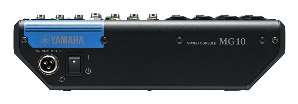Yamaha MG10 Mixer, 4 Combi Mikrofon/Line Eingänge + 3 StereoIN, 48V, Kompressor