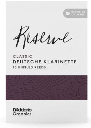 Daddario WoodWinds 2,0 Organic Reserve Classic Blatt B-Klarinette deutsch 