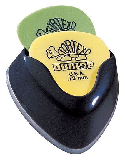 Dunlop Pick Holder Box, selbstklebendes Pickdepot für Gitarren, black