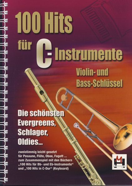 Noten 100 Hits für C Instrumente bekannte Stücke Hildner Verlag 