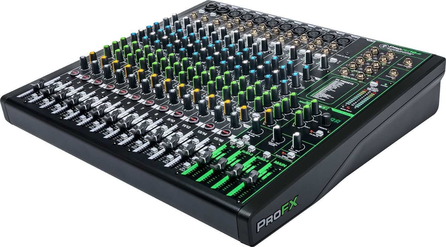 Mackie ProFX16v3 Mischpult 16-Kanal Mixer inkl. Effektgerät, USB-Anschluss