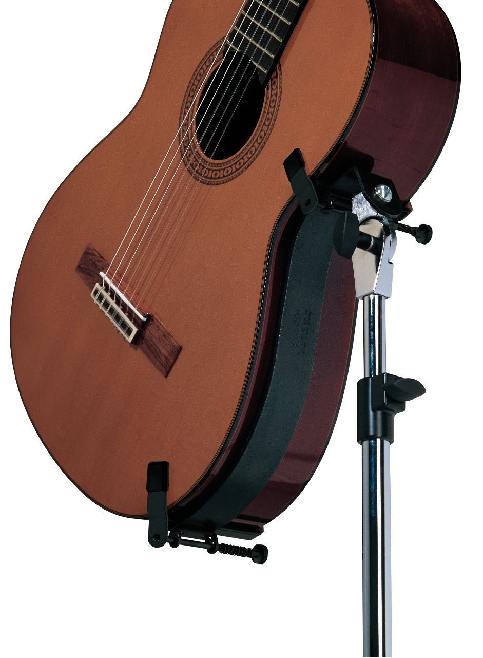 K&M 14761 Spielständer für Akustikgitarren, Stativ zum arretieren der Gitarre