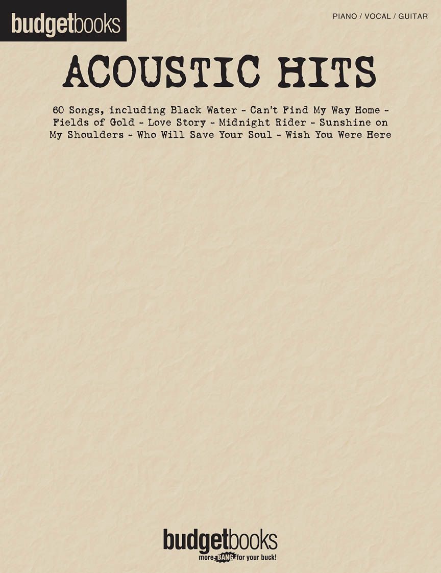 Noten Budget books - acoustic Hits für Klavier Gitarre & Gesang HL90002792 _00040840_