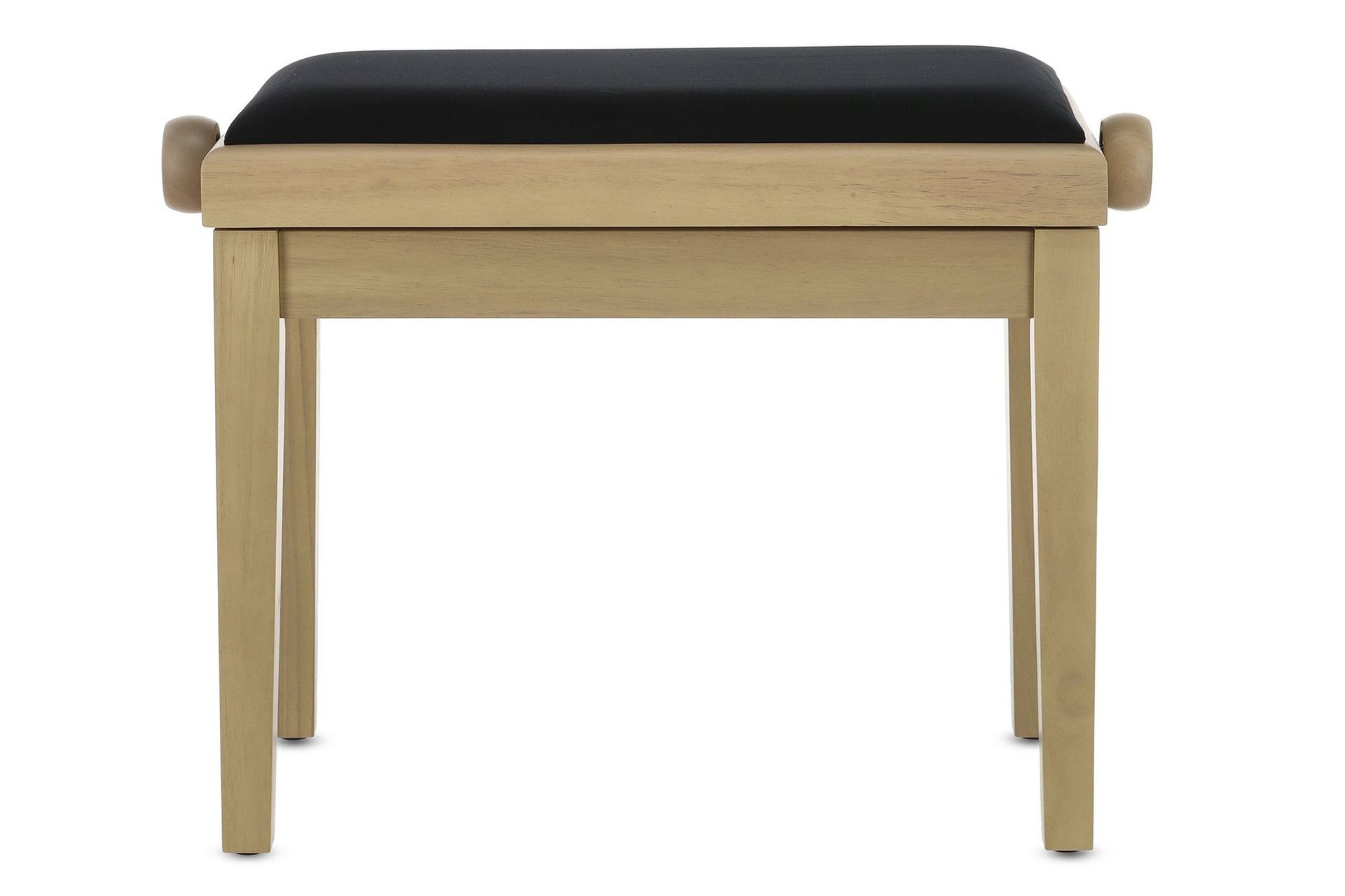 Markstein Klavierbank DELUXE WA white Ash, Sitzbezug schwarz, verstellbar Markstein Klavierbank DELUXE WA white Ash, Sitzbezug schwarz, verstellbar