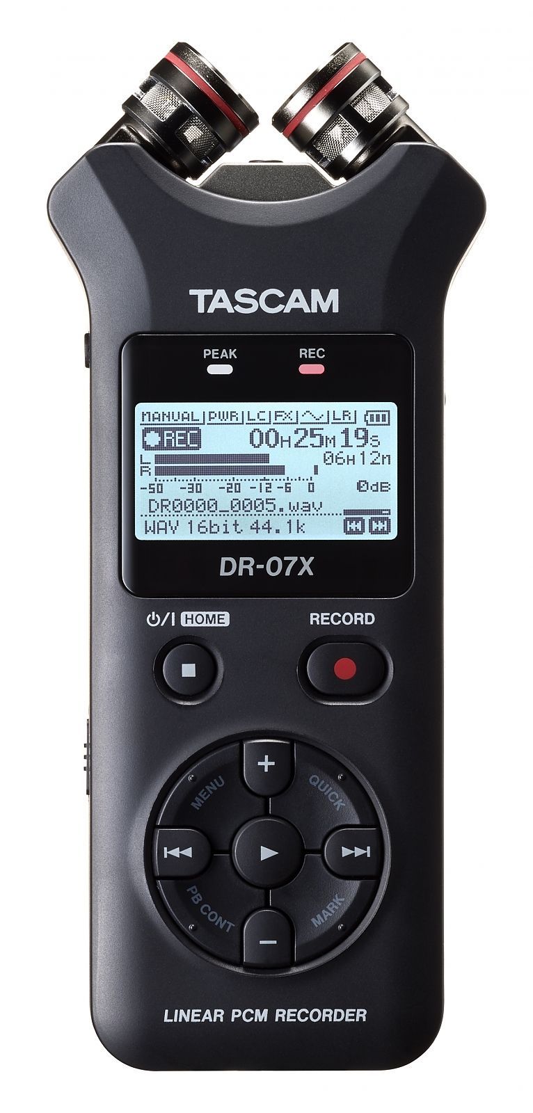 Tascam DR-07X  tragbarer Digitalrecorder und USB-Audiointerface