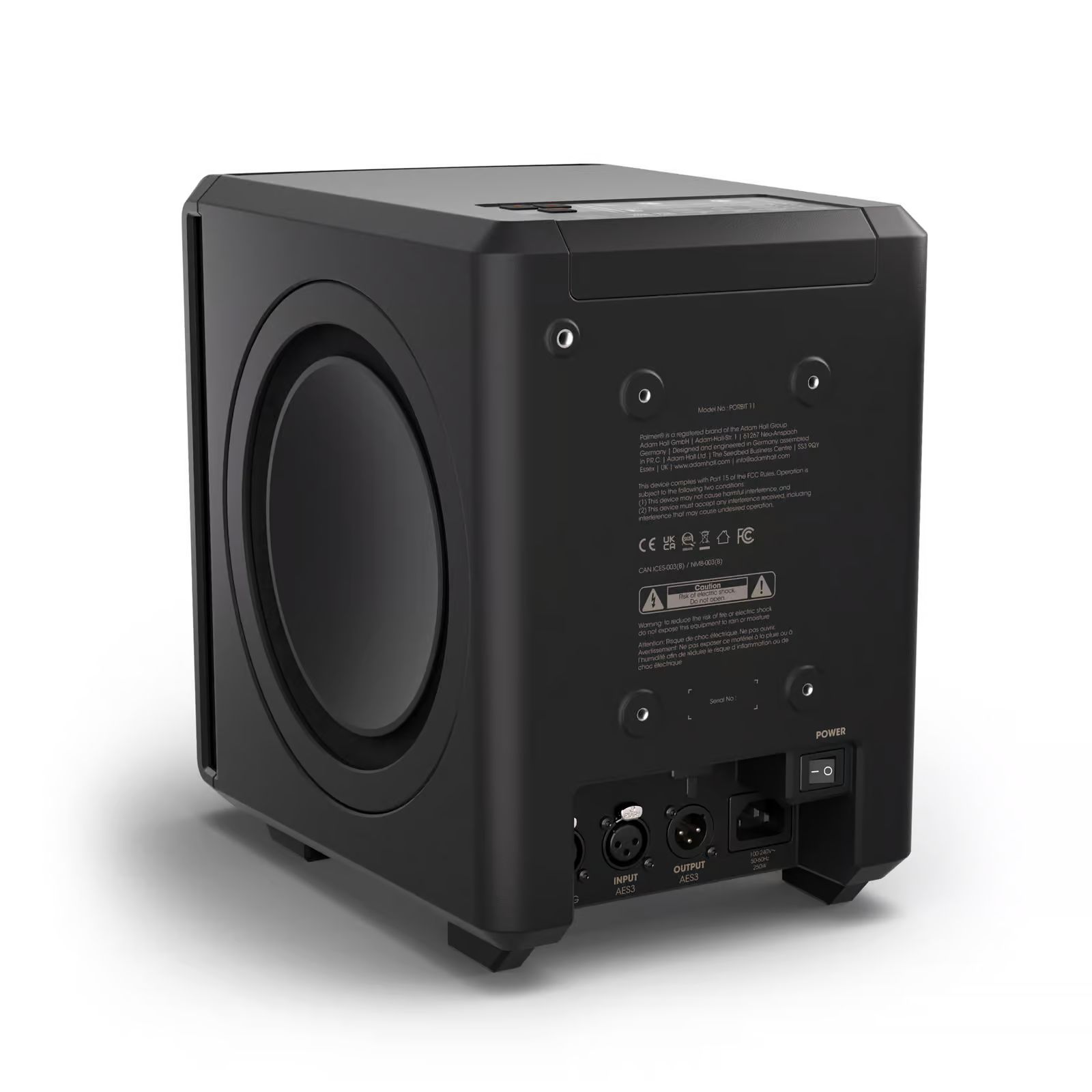 Palmer ORBIT 11 Aktiver koaxialer 3-Wege-Studiomonitor, 400 Watt RMS_00054646_