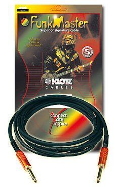 Klotz Funkmaster Gitarrenkabel, 6,3mm Klinke/Klinke, Neutrik, 6m , schwarz  