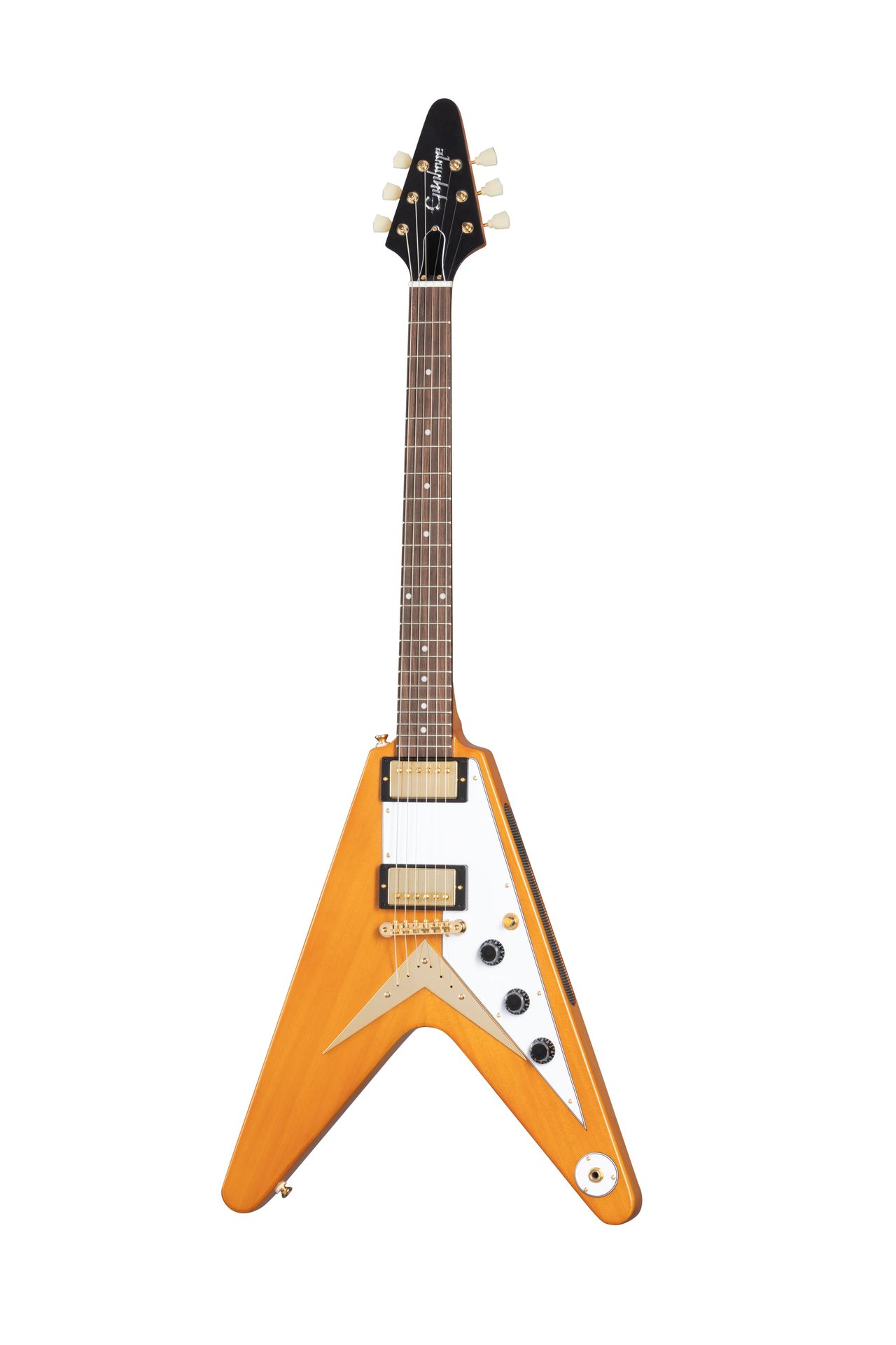 Epiphone 1958 Korina Flying V Aged Natural incl. Hardshell Case