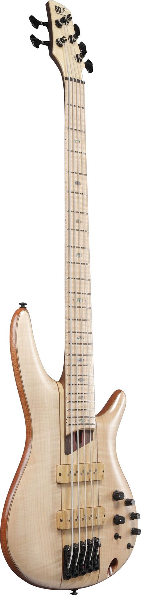 Ibanez SR5FMDX2-NTL Natural Low Gloss 5-Saiter E-Bass 