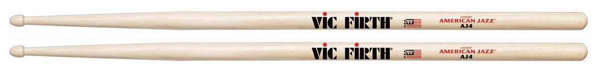 0750795011216 - Vic-Firth - AJ4 Sticks American Jazz Wood Tip 0750795011216 - Vic-Firth - AJ4 Sticks American Jazz Wood Tip