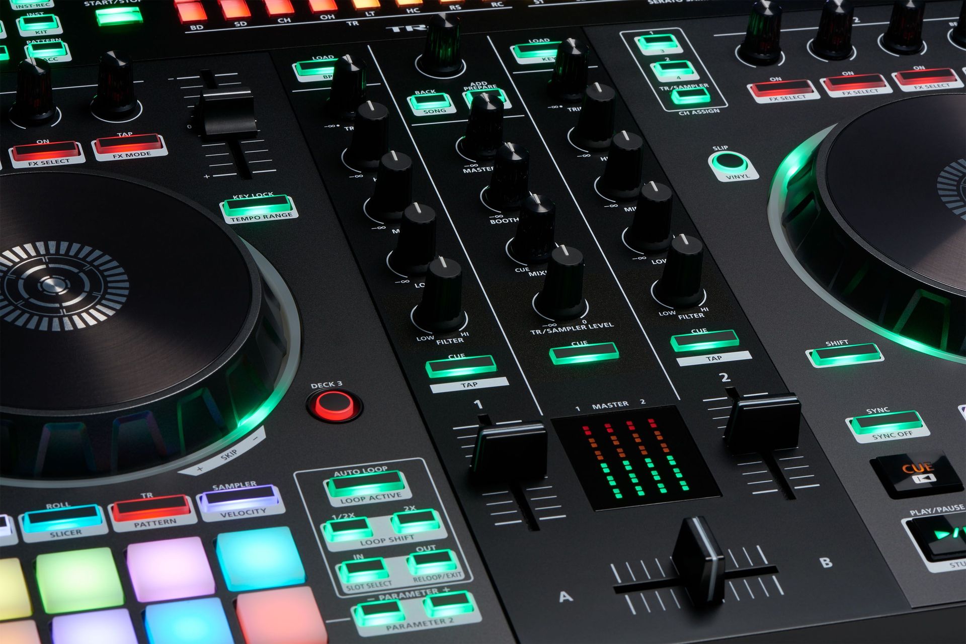 Roland DJ-505 2-Kanal DJ Controller für Serato DJ mit vier Decks Roland DJ-505 2-Kanal DJ Controller für Serato DJ mit vier Decks