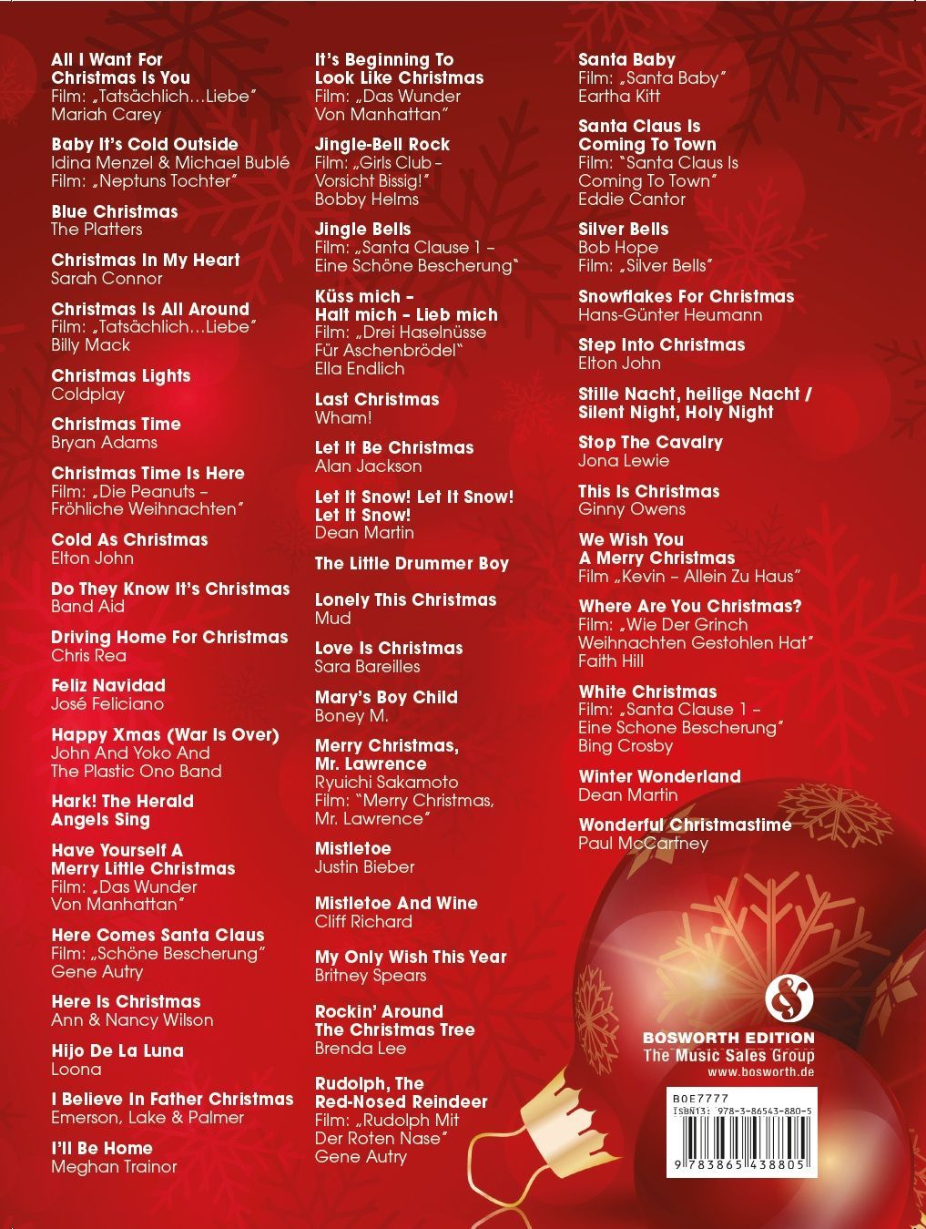 Noten Piano Gefällt mir Christmas Klavier Piano Heumann BoE 7777 Chart Film Hits_00032778_