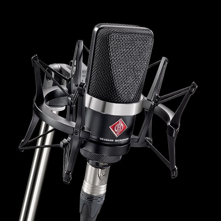 Neumann TLM 102 mt Studio Set Black, Großmembran Kondensator Mikrofon mit Spinne
