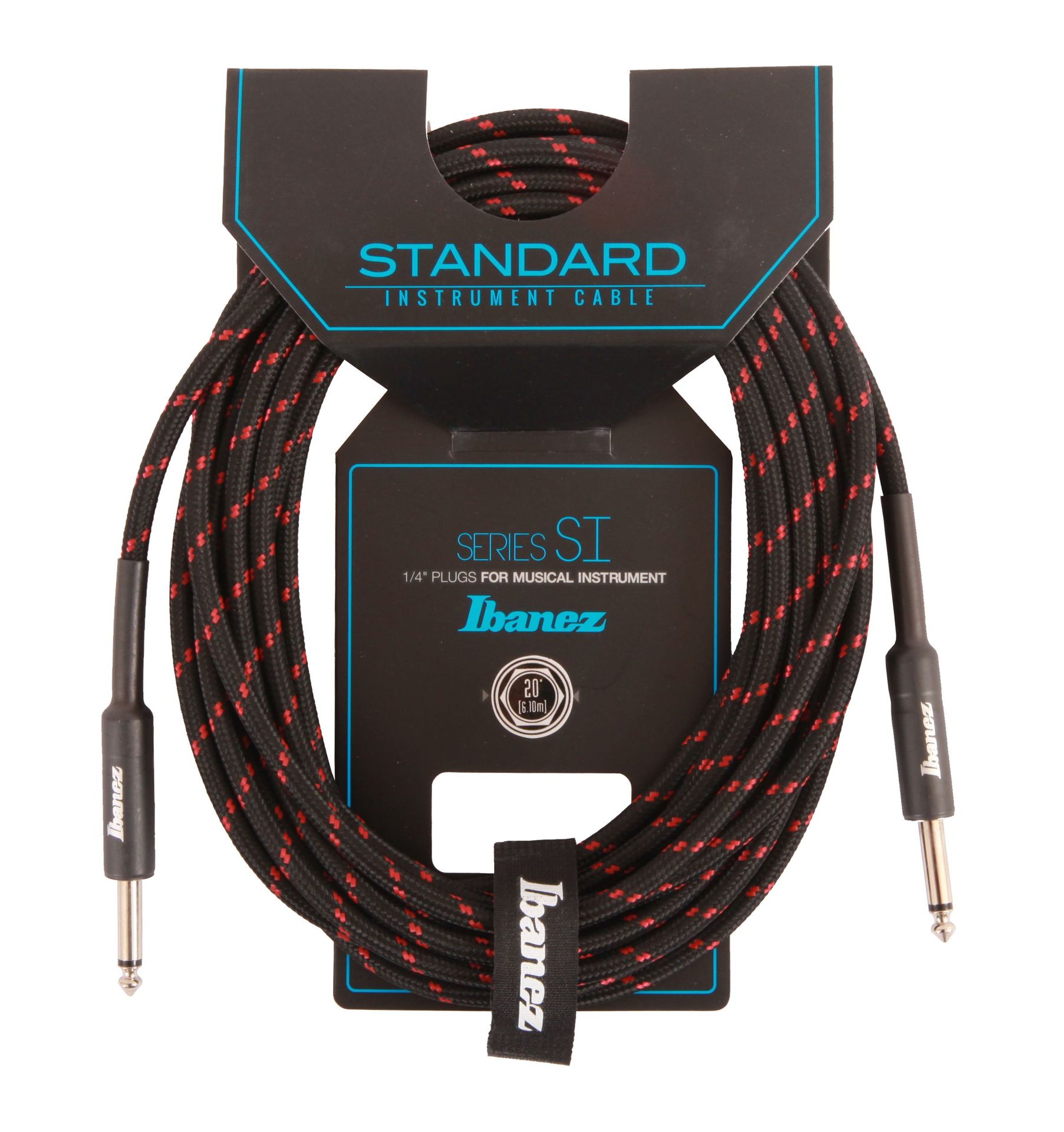 IBANEZ SI20-BW Instrumentenkabel - 6,1m 2 gerade Stecker G_00042240_