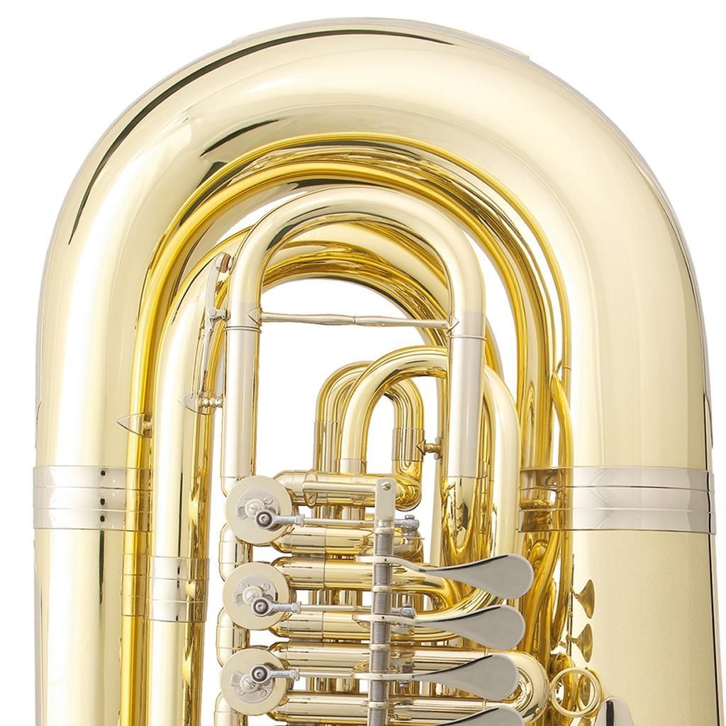 B&S GR-51LGB Bb-Tuba, Bohrung 19,00-20,00mm, 4 Ventile, Etui + Zubehör GR51L