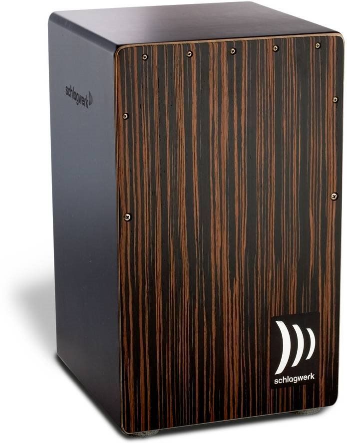 Schlagwerk 2-In-1 DeLuxe Cajon CP432, Makassar dark