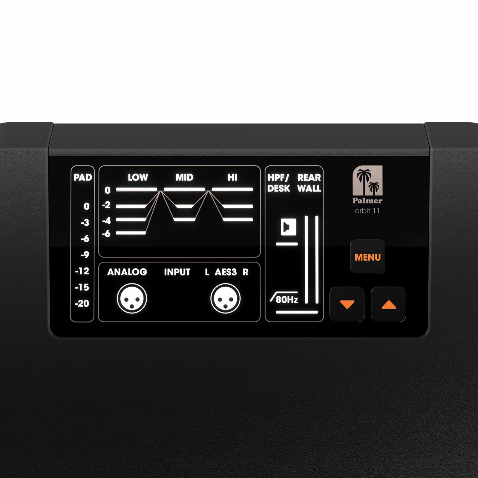 Palmer ORBIT 11 Aktiver koaxialer 3-Wege-Studiomonitor, 400 Watt RMS_00054646_