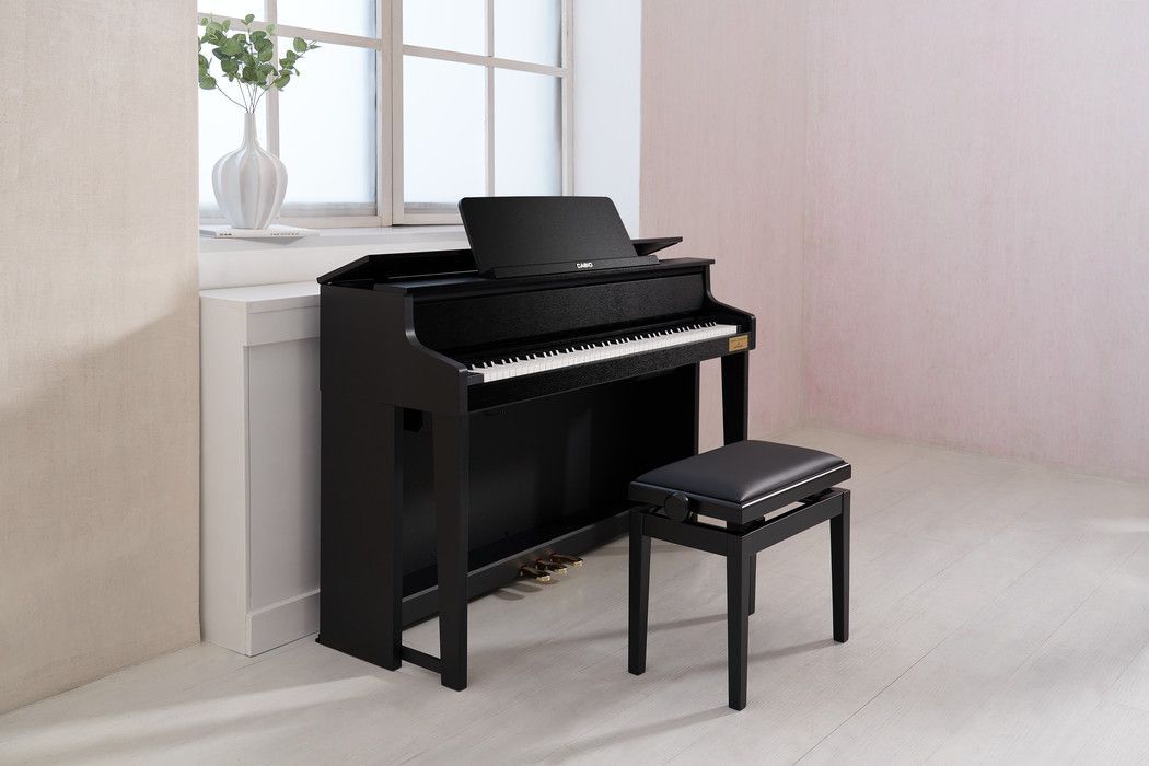 Casio GP-310 BK Bechstein Digitalpiano, Hybrid-Hammermechanik und Holztastatur