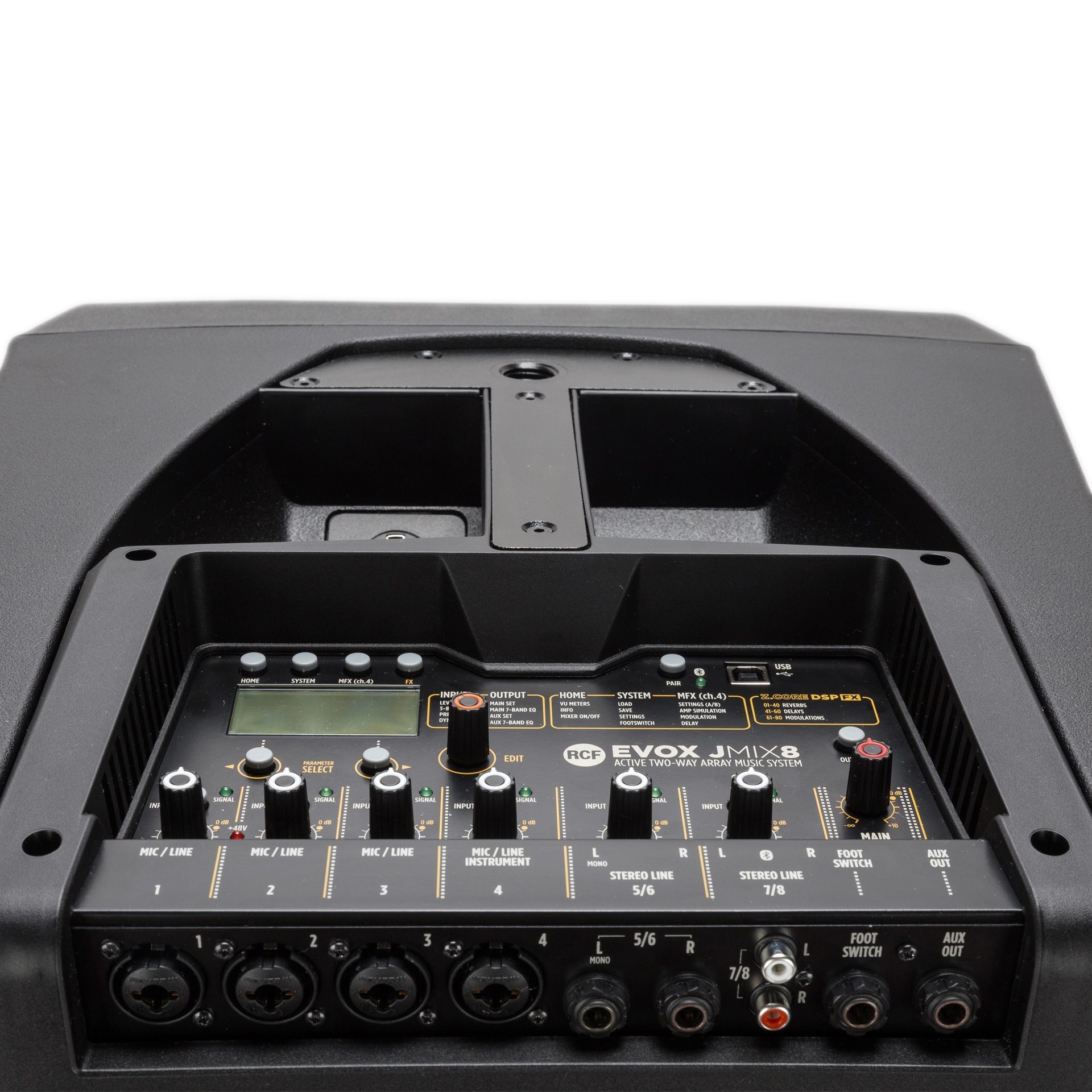 RCF EVOX JMIX8 PA-System Aktives 2-Wege Arraysystem mit Digitalmixer RCF EVOX JMIX8 PA-System Aktives 2-Wege Arraysystem mit Digitalmixer