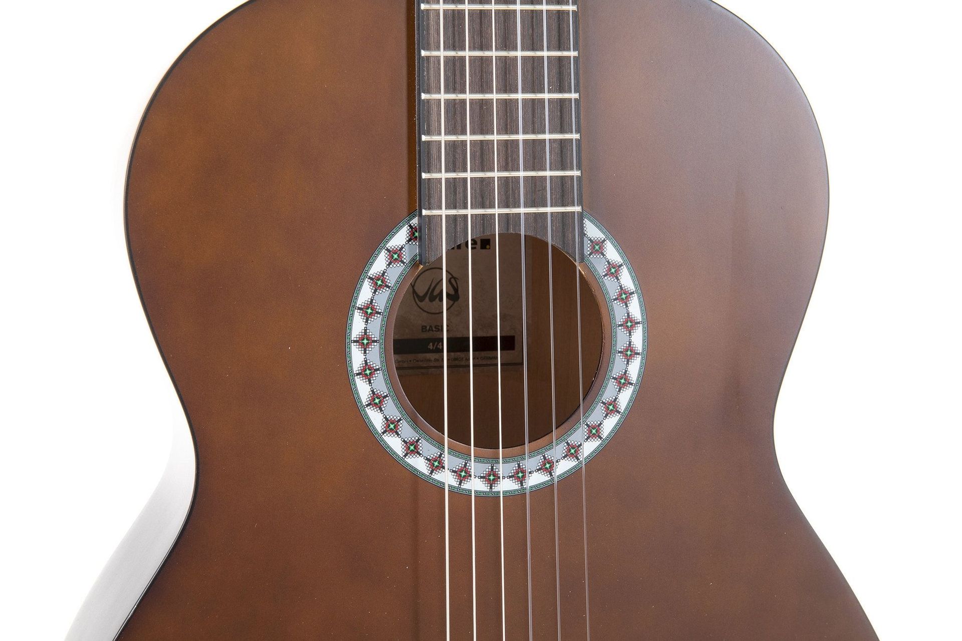 GEWA PURE Klassikgitarre Basic 4/4 transparent walnußfarbig GEWA PURE Klassikgitarre Basic 4/4 transparent walnußfarbig