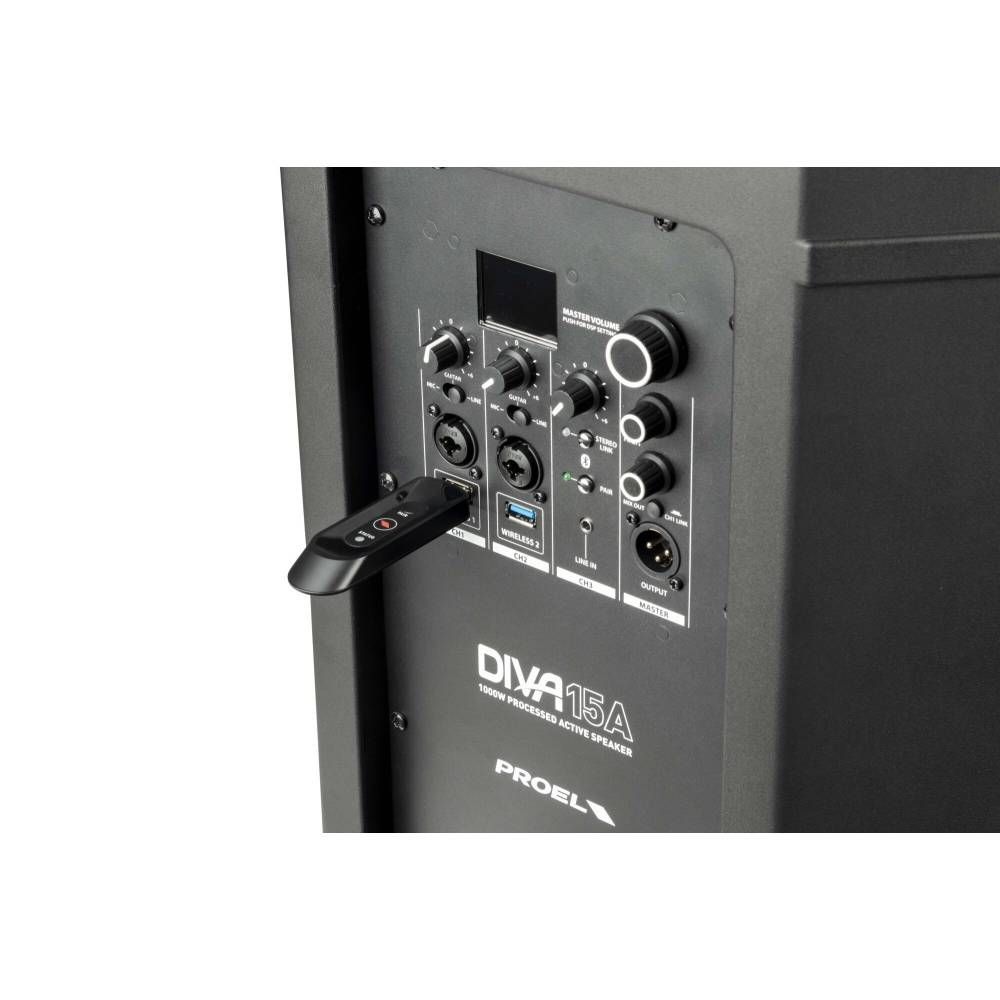 Proel DIVA 15A Aktive Fullrangelautsprecher Box 15/2 mit Bluetooth_00051752_