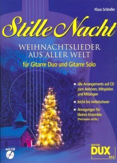 Noten Stille Nacht Weihnachtslieder aus aller Welt Gitarre Duo oder Solo DUX 863