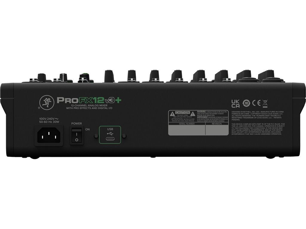 Mackie ProFX12v3+ Mischpult 12-Kanal Mixer mit Bluetooth